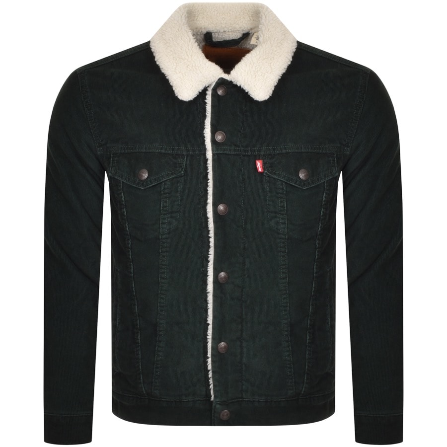 Alternative Image for ProductLevis Denim Sherpa Trucker Jacket Green1